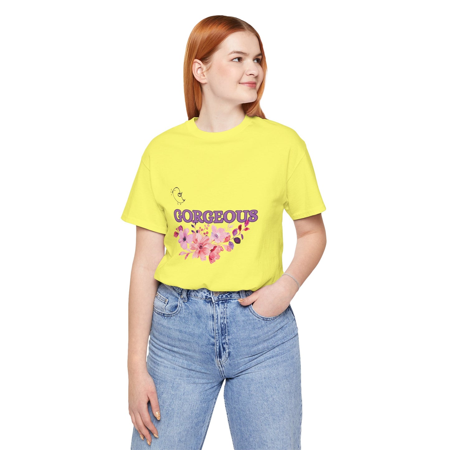 Gorgeous Floral T-Shirt - Women's Summer Short Sleeve Tee for Casual Style