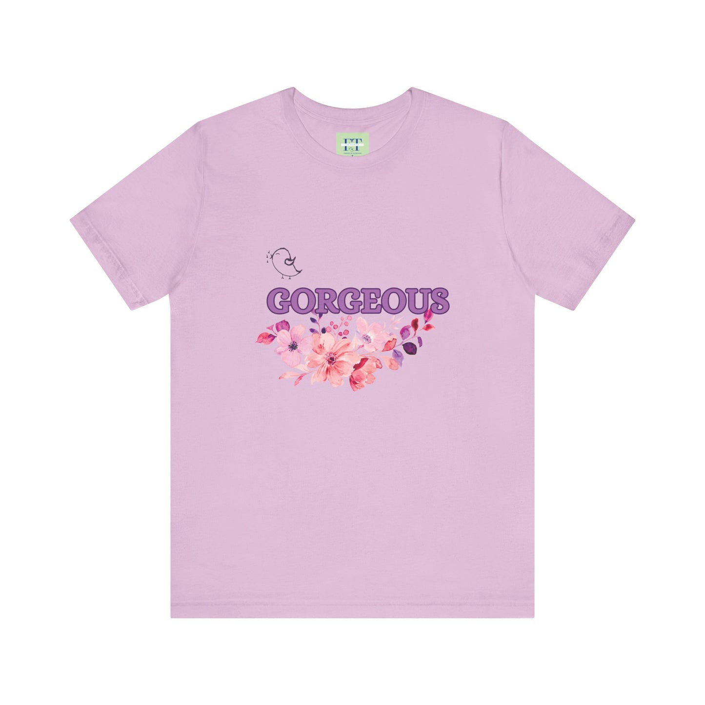 Gorgeous Floral T-Shirt - Women's Summer Short Sleeve Tee for Casual Style