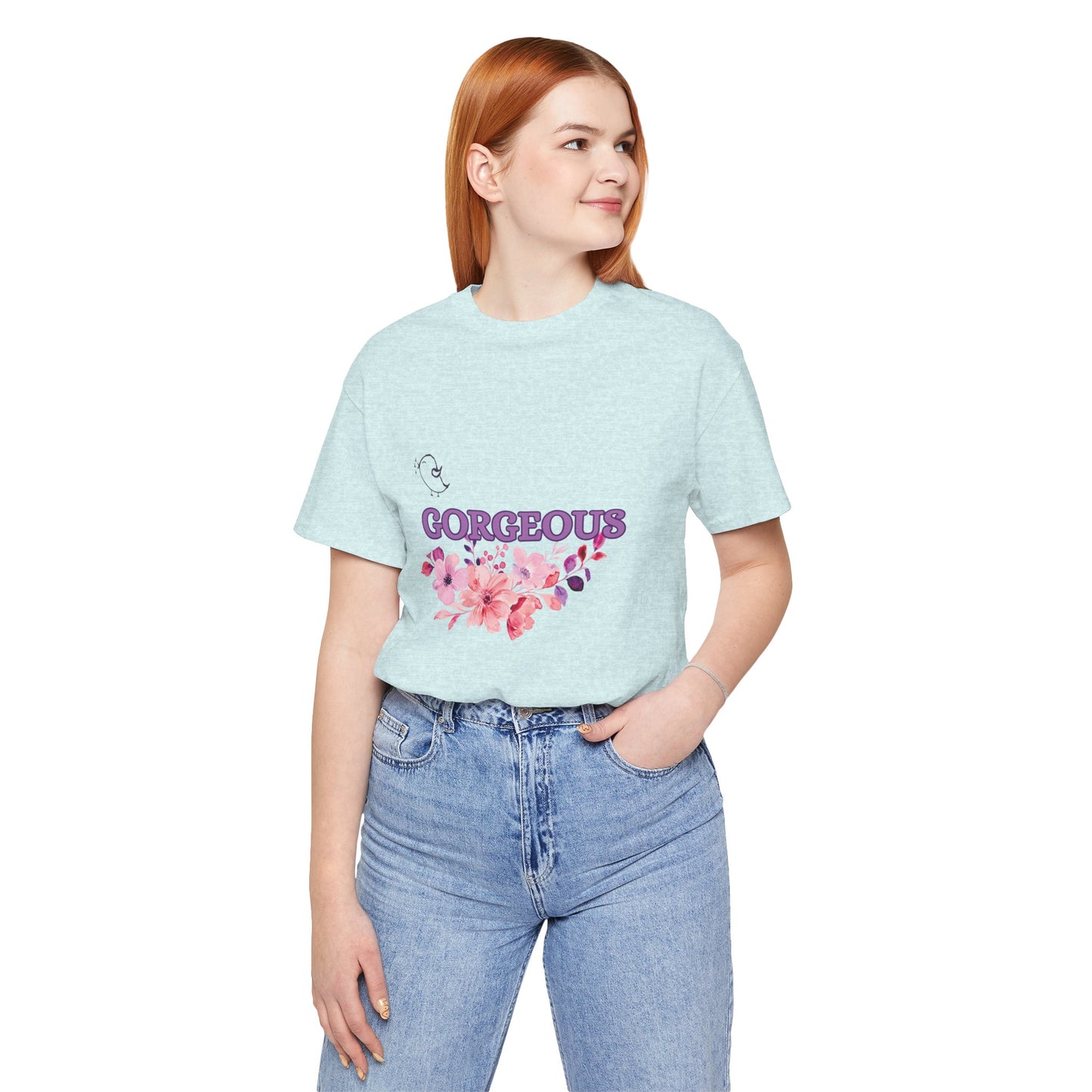 Gorgeous Floral T-Shirt - Women's Summer Short Sleeve Tee for Casual Style