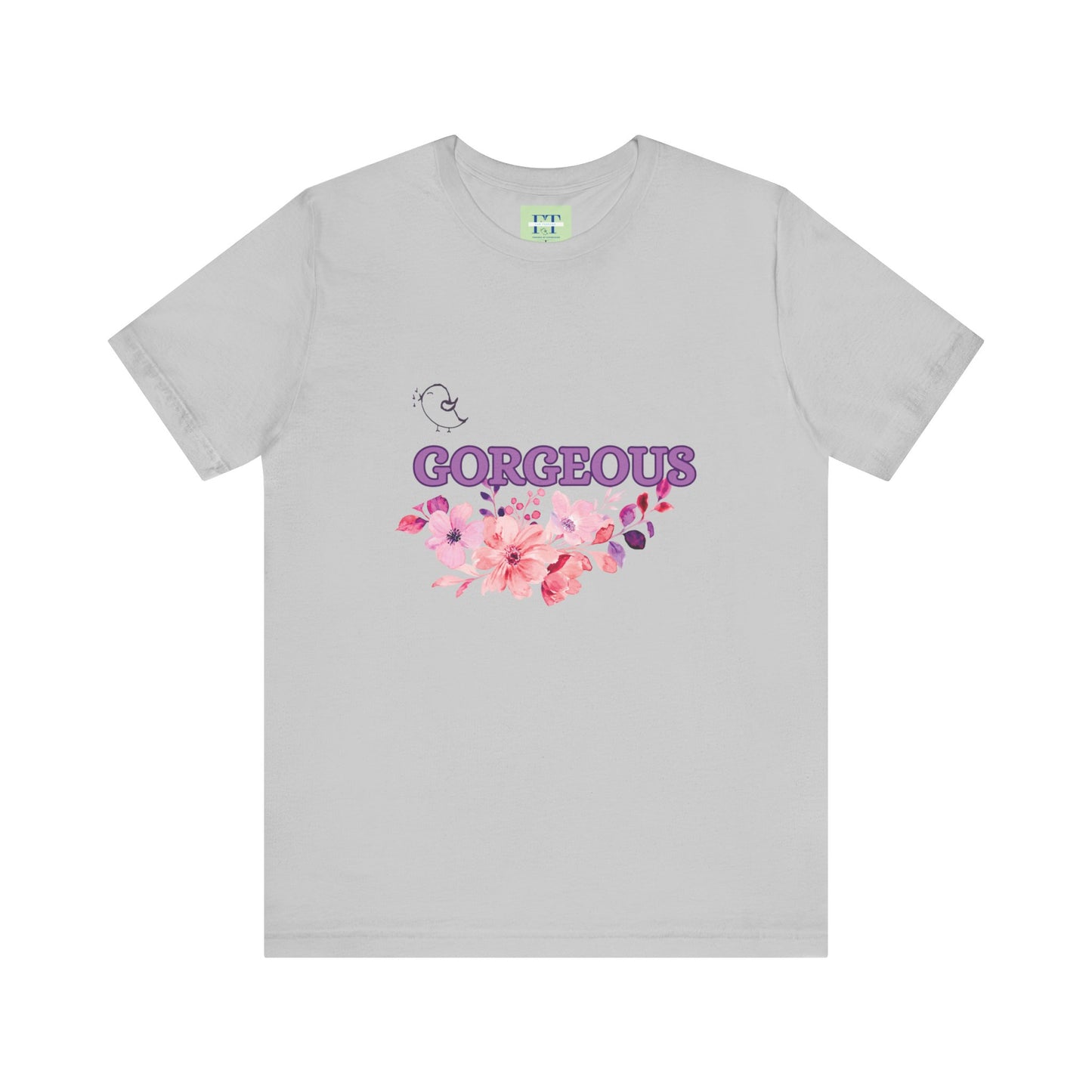 Gorgeous Floral T-Shirt - Women's Summer Short Sleeve Tee for Casual Style