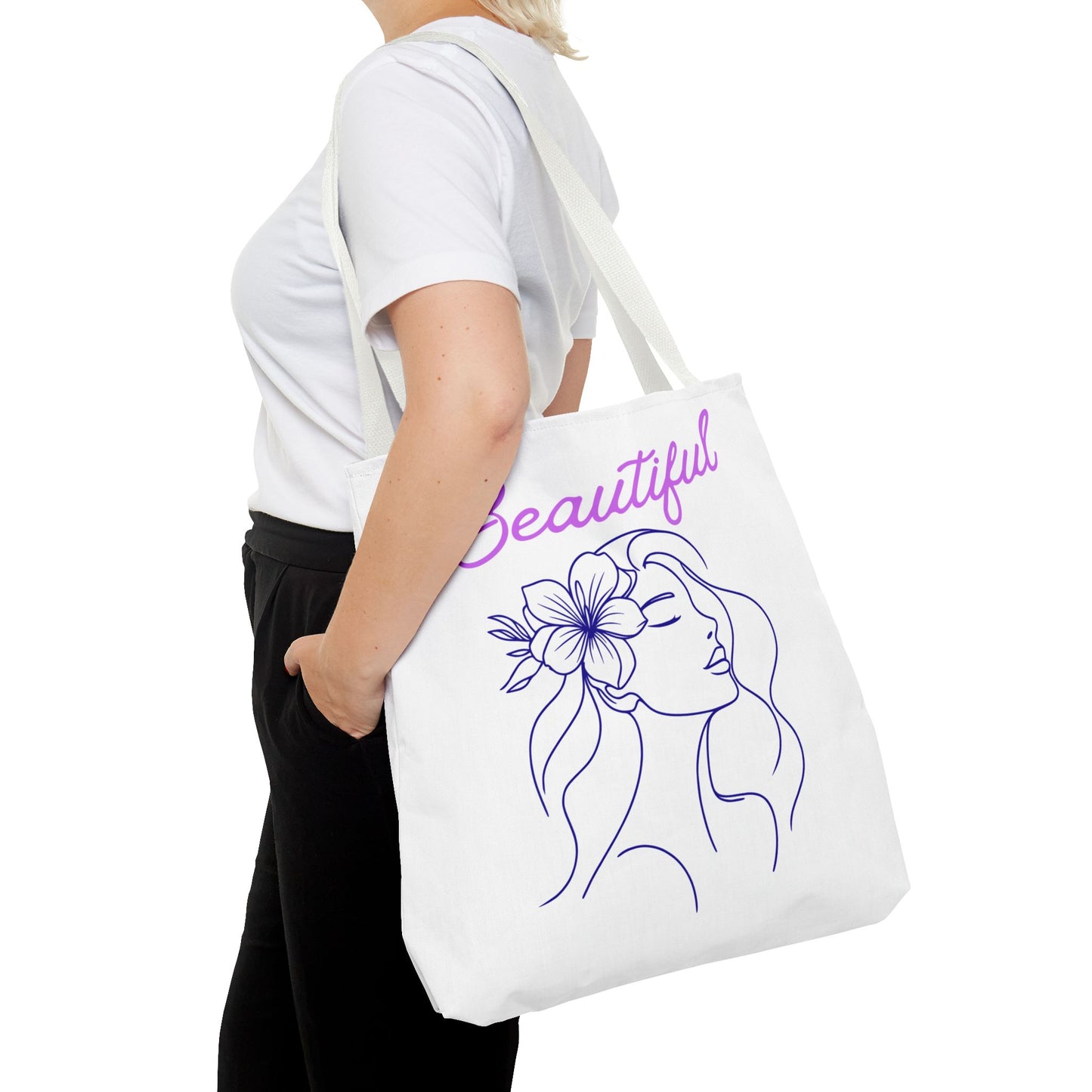 Motivational Tote Bag - Beautiful Confidence Reusable Shopping Bag