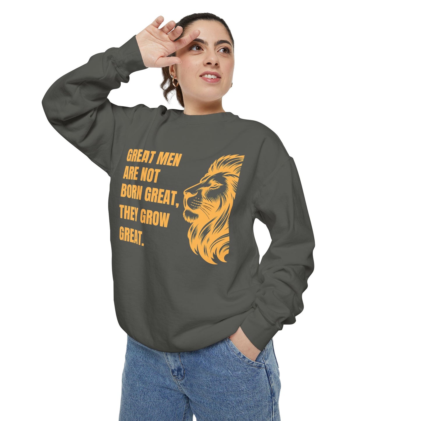 Great Men Motivational Sweatshirt - Unisex Inspirational Hoodie for Success Mindset