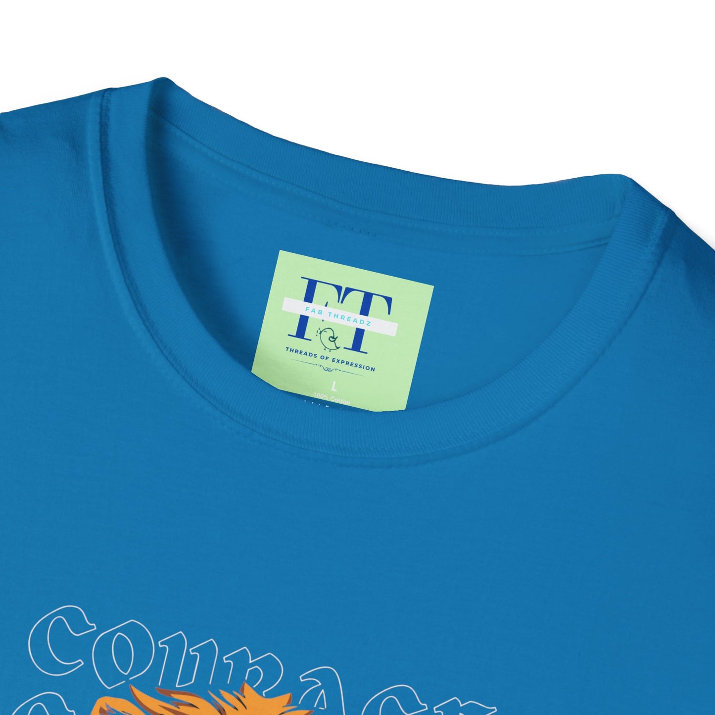 Courage of a Lion T-Shirt - Unisex Motivational Tee for Strength & Bravery