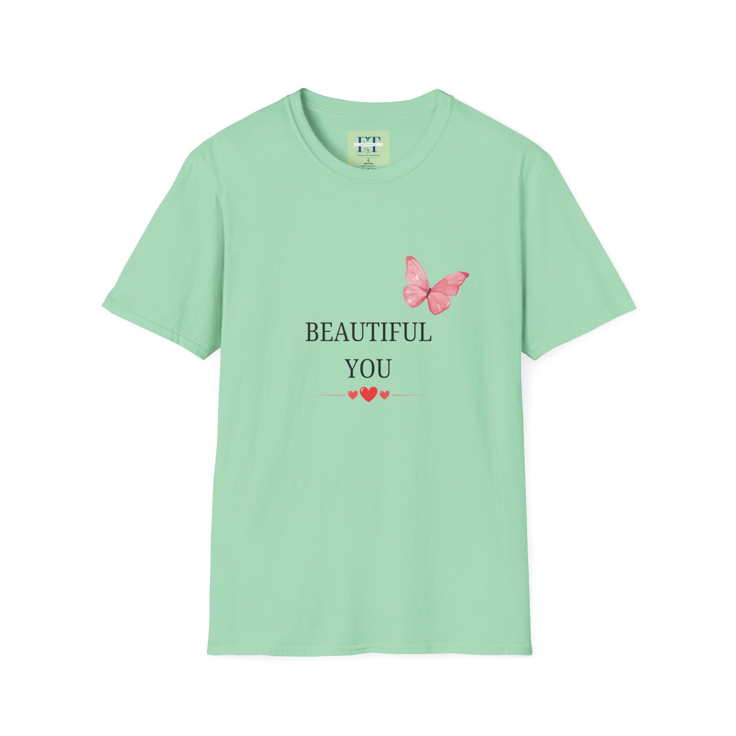 Beautiful You Butterfly T-Shirt - Cute Graphic Tee for Positive Vibes & Self-Love