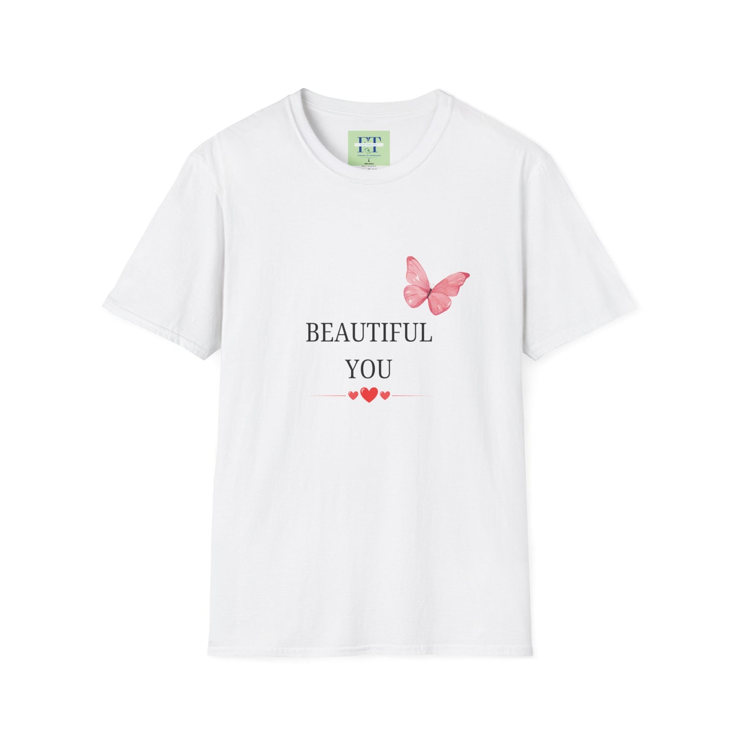 Beautiful You Butterfly T-Shirt - Cute Graphic Tee for Positive Vibes & Self-Love