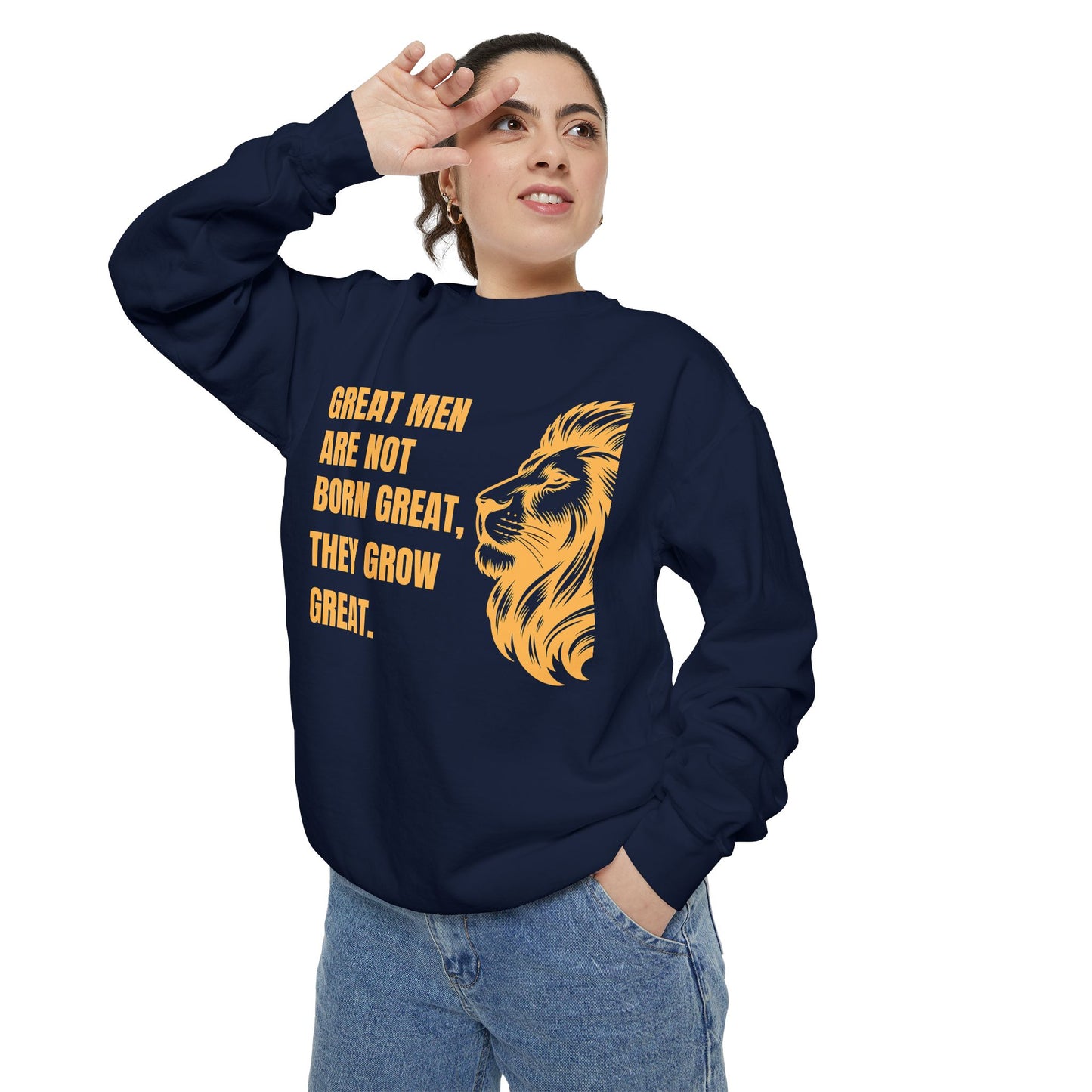 Great Men Motivational Sweatshirt - Unisex Inspirational Hoodie for Success Mindset
