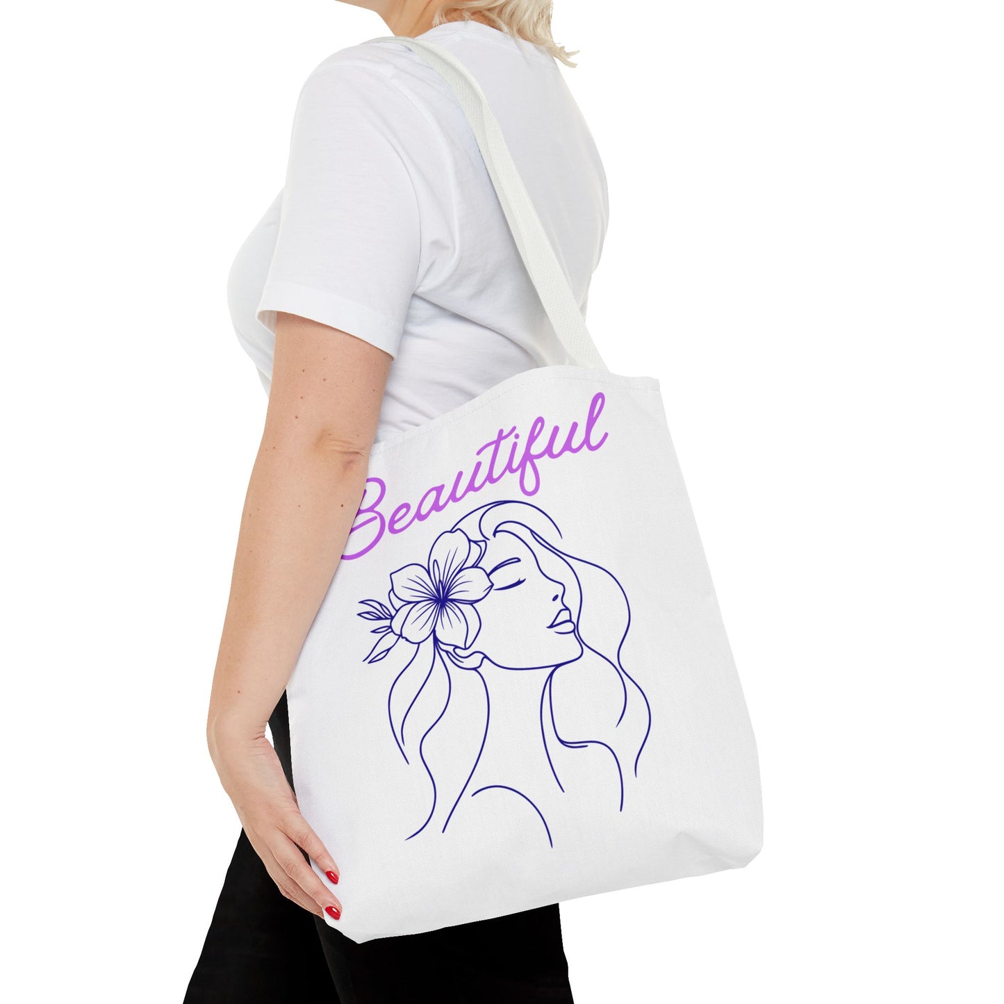 Motivational Tote Bag - Beautiful Confidence Reusable Shopping Bag