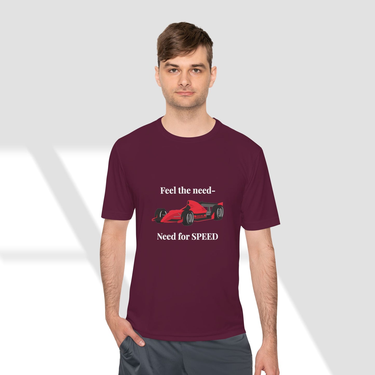 Feel the Need for Speed Racing T-Shirt - Unisex Sports Tee for Racing Fans
