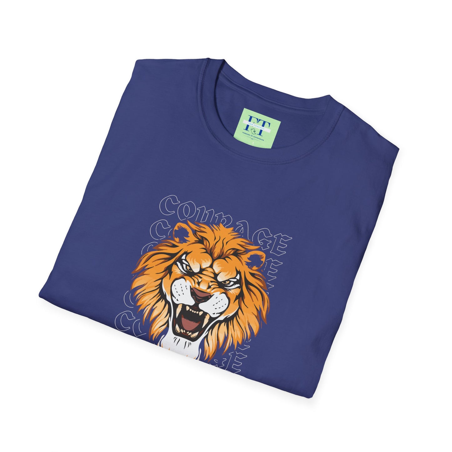 Courage of a Lion T-Shirt - Unisex Motivational Tee for Strength & Bravery