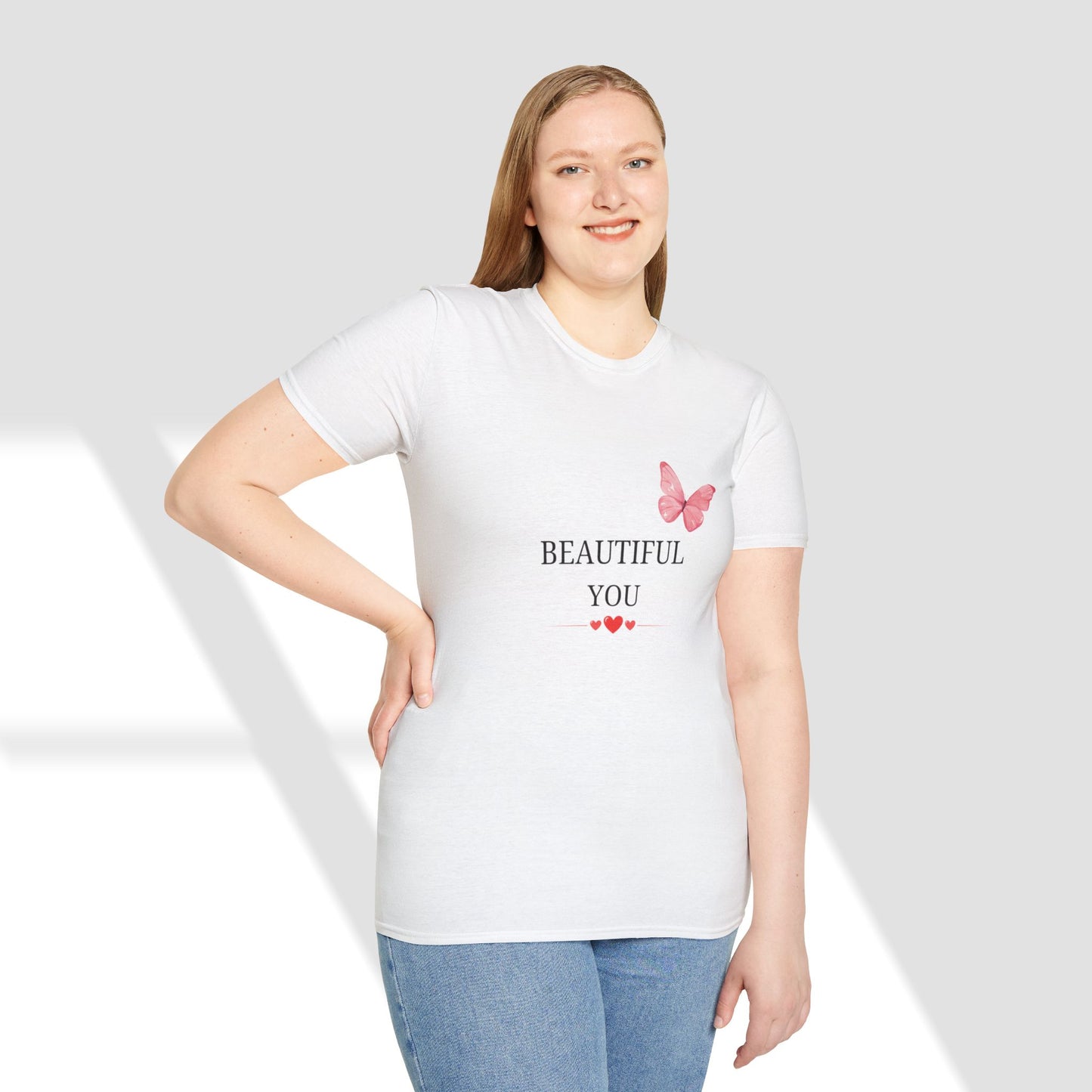 Beautiful You Butterfly T-Shirt - Cute Graphic Tee for Positive Vibes & Self-Love