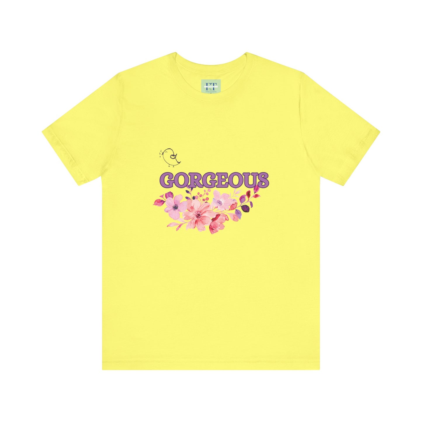 Gorgeous Floral T-Shirt - Women's Summer Short Sleeve Tee for Casual Style