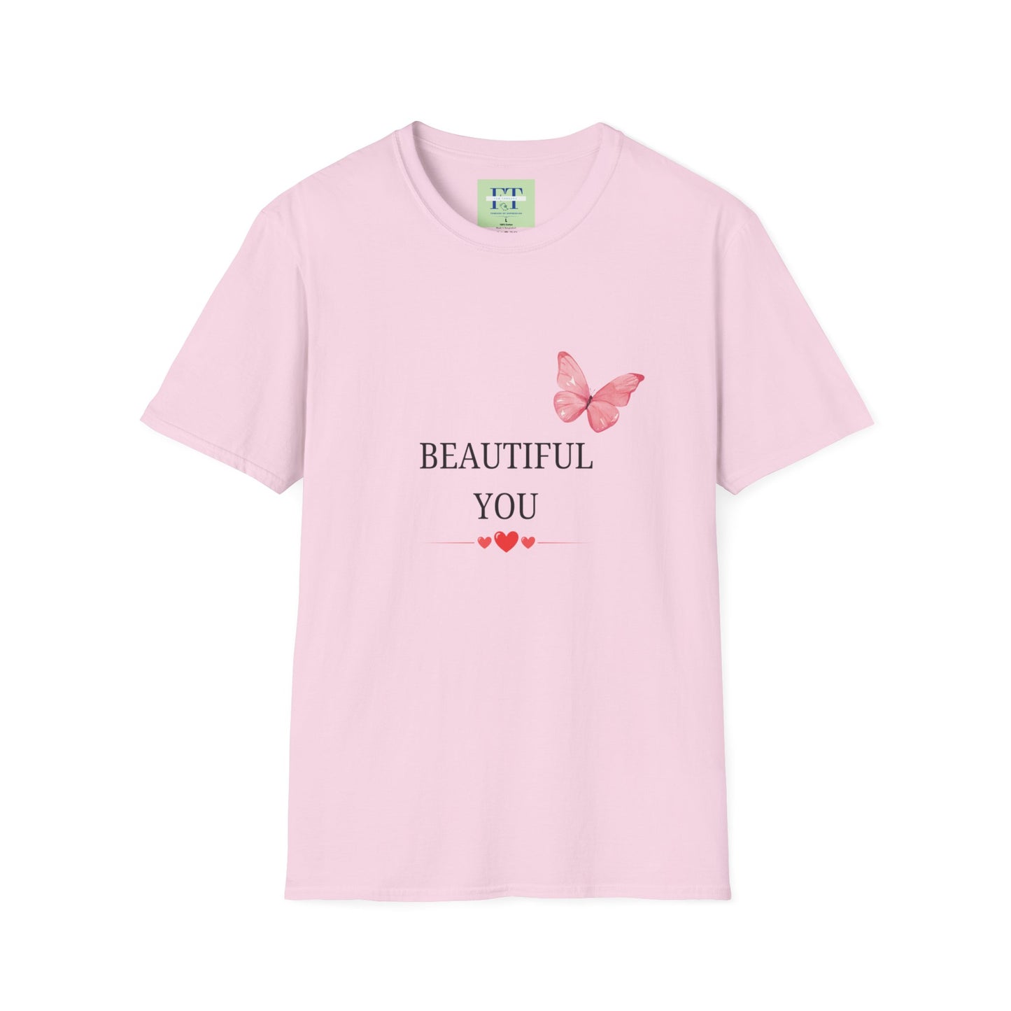 Beautiful You Butterfly T-Shirt - Cute Graphic Tee for Positive Vibes & Self-Love