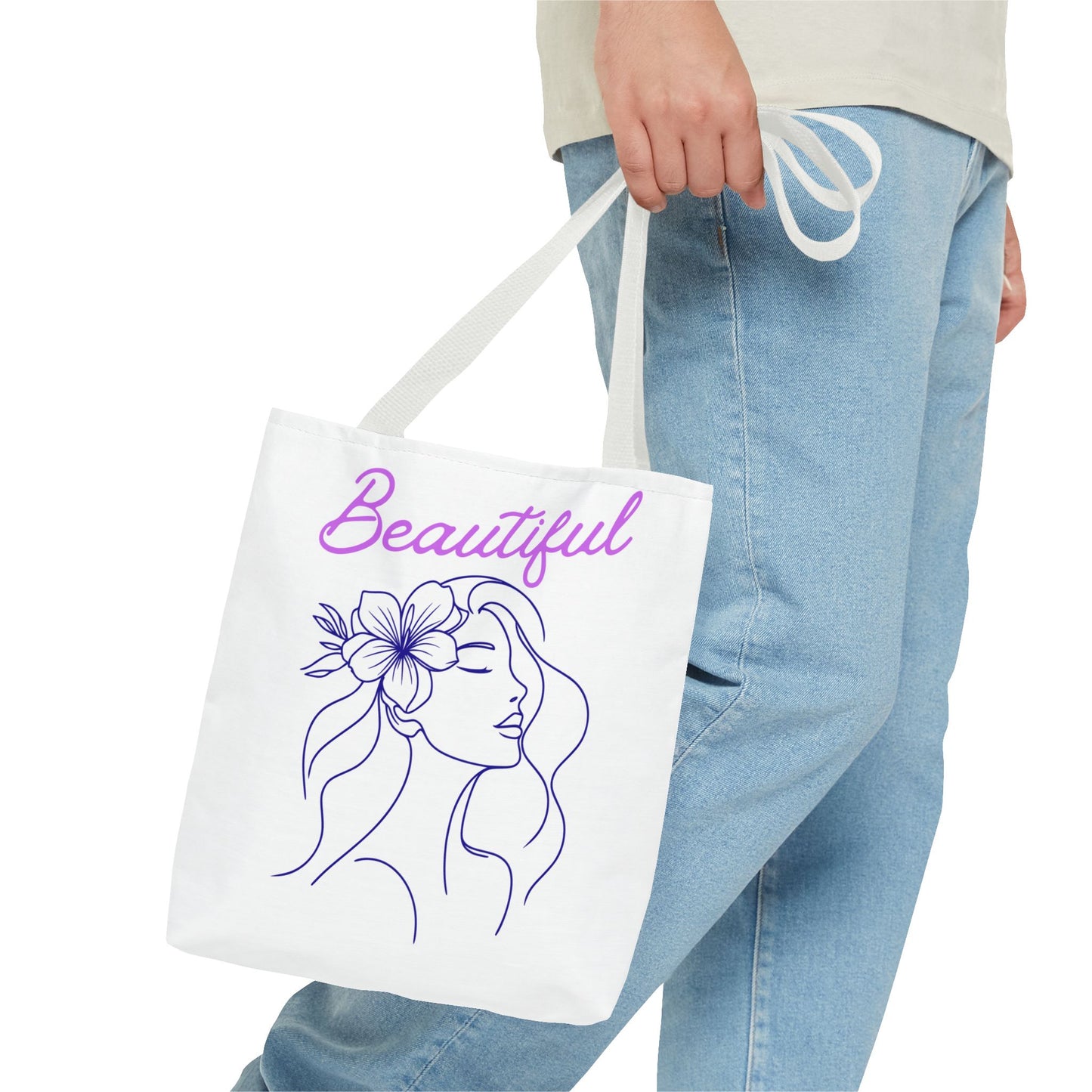 Motivational Tote Bag - Beautiful Confidence Reusable Shopping Bag