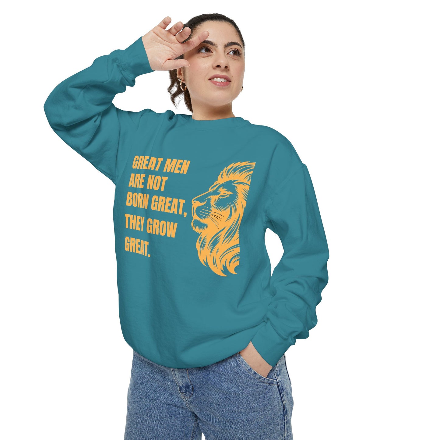 Great Men Motivational Sweatshirt - Unisex Inspirational Hoodie for Success Mindset