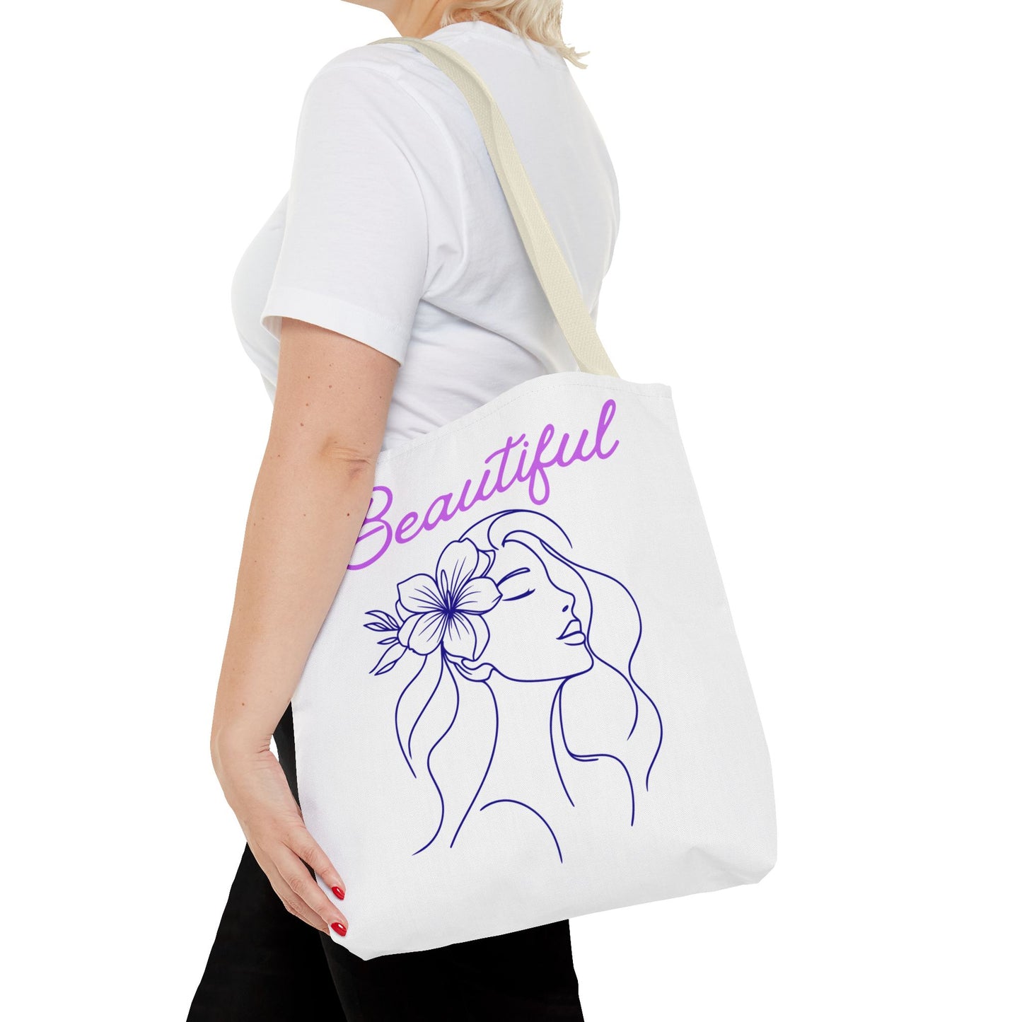 Motivational Tote Bag - Beautiful Confidence Reusable Shopping Bag