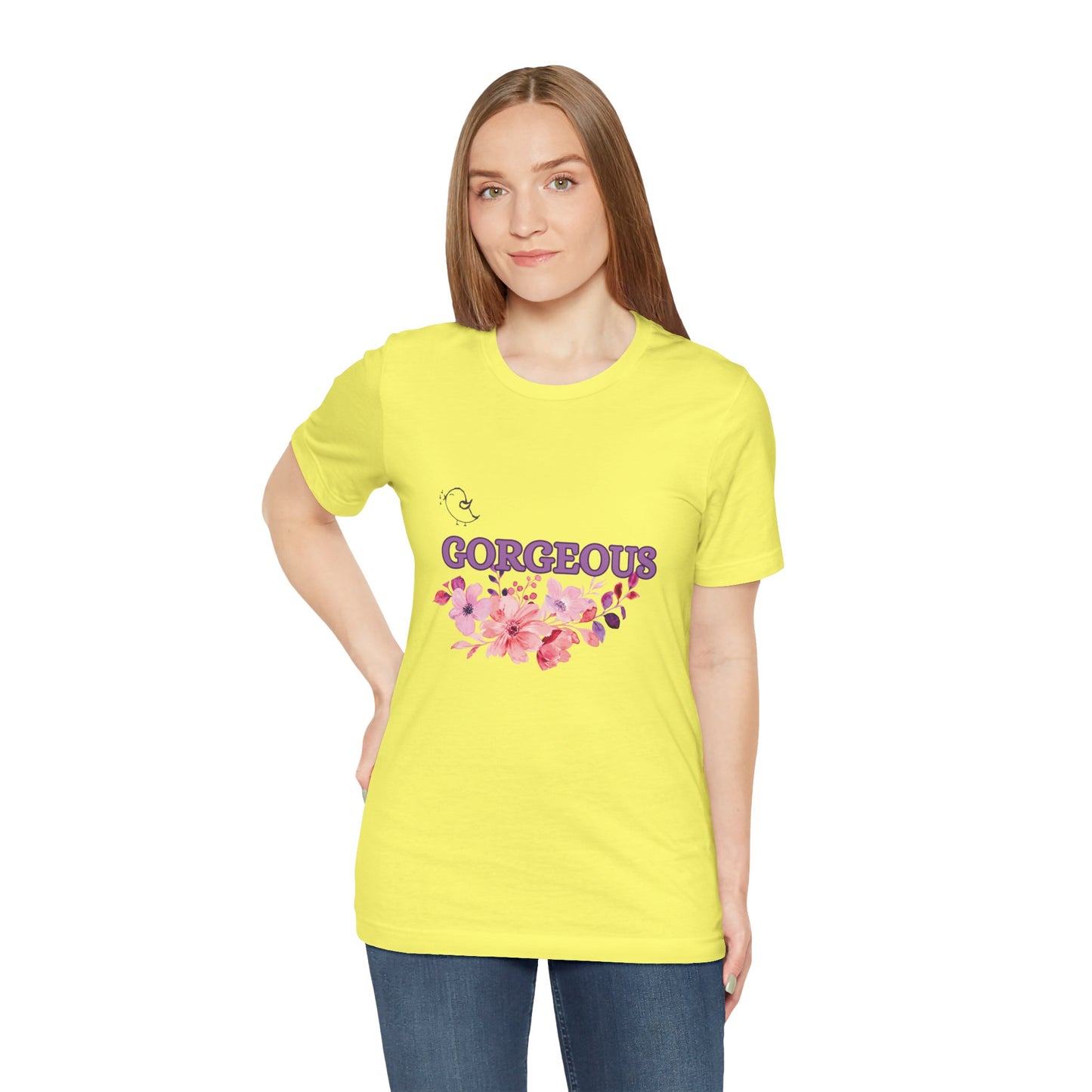 Gorgeous Floral T-Shirt - Women's Summer Short Sleeve Tee for Casual Style