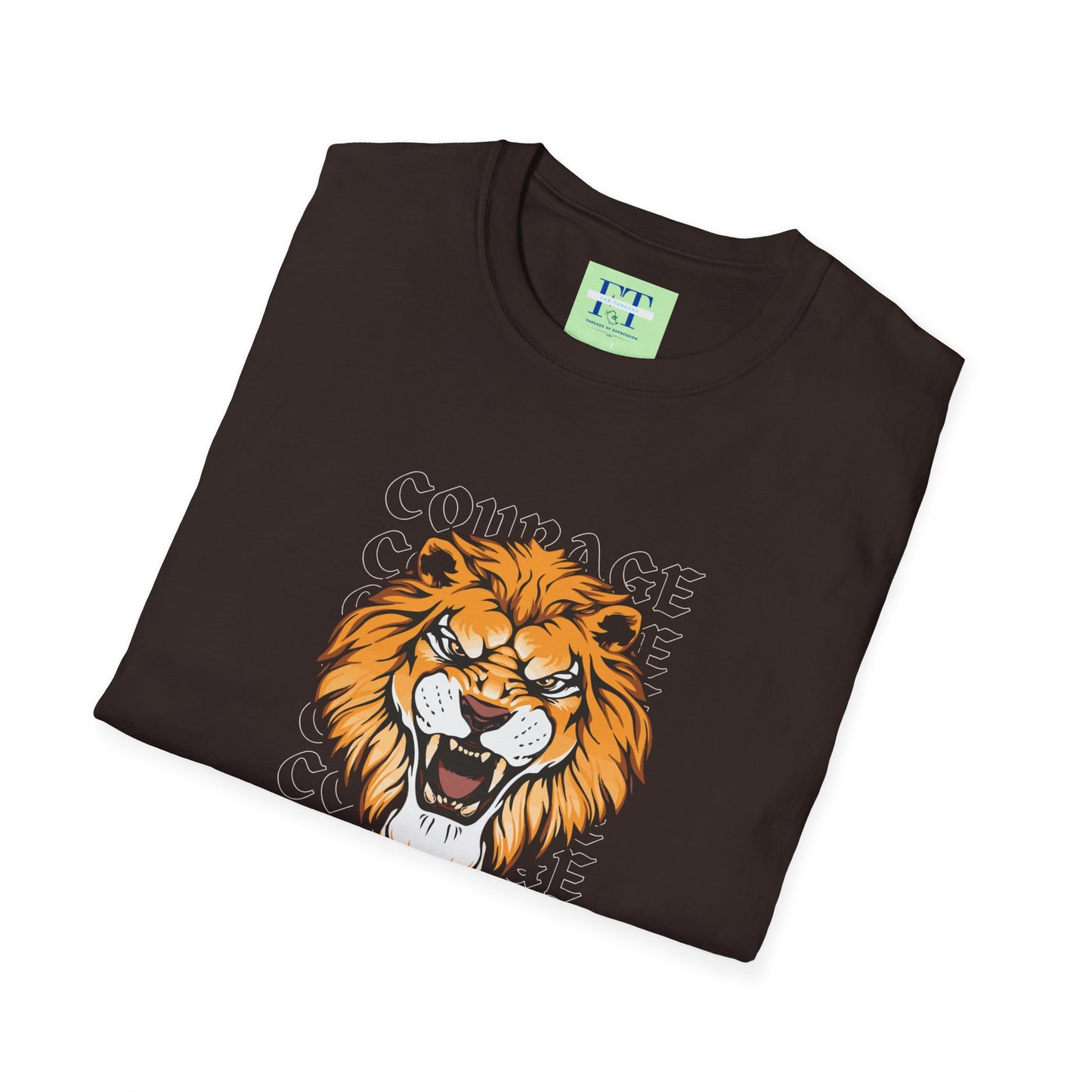Courage of a Lion T-Shirt - Unisex Motivational Tee for Strength & Bravery