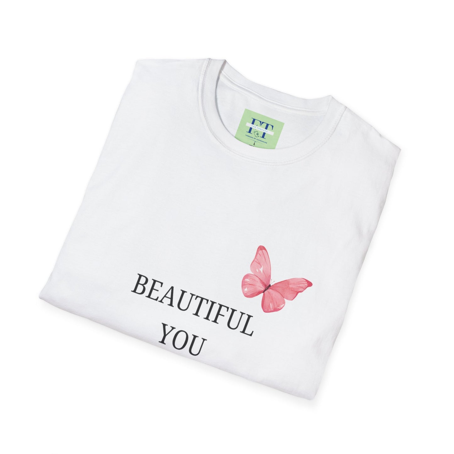 Beautiful You Butterfly T-Shirt - Cute Graphic Tee for Positive Vibes & Self-Love
