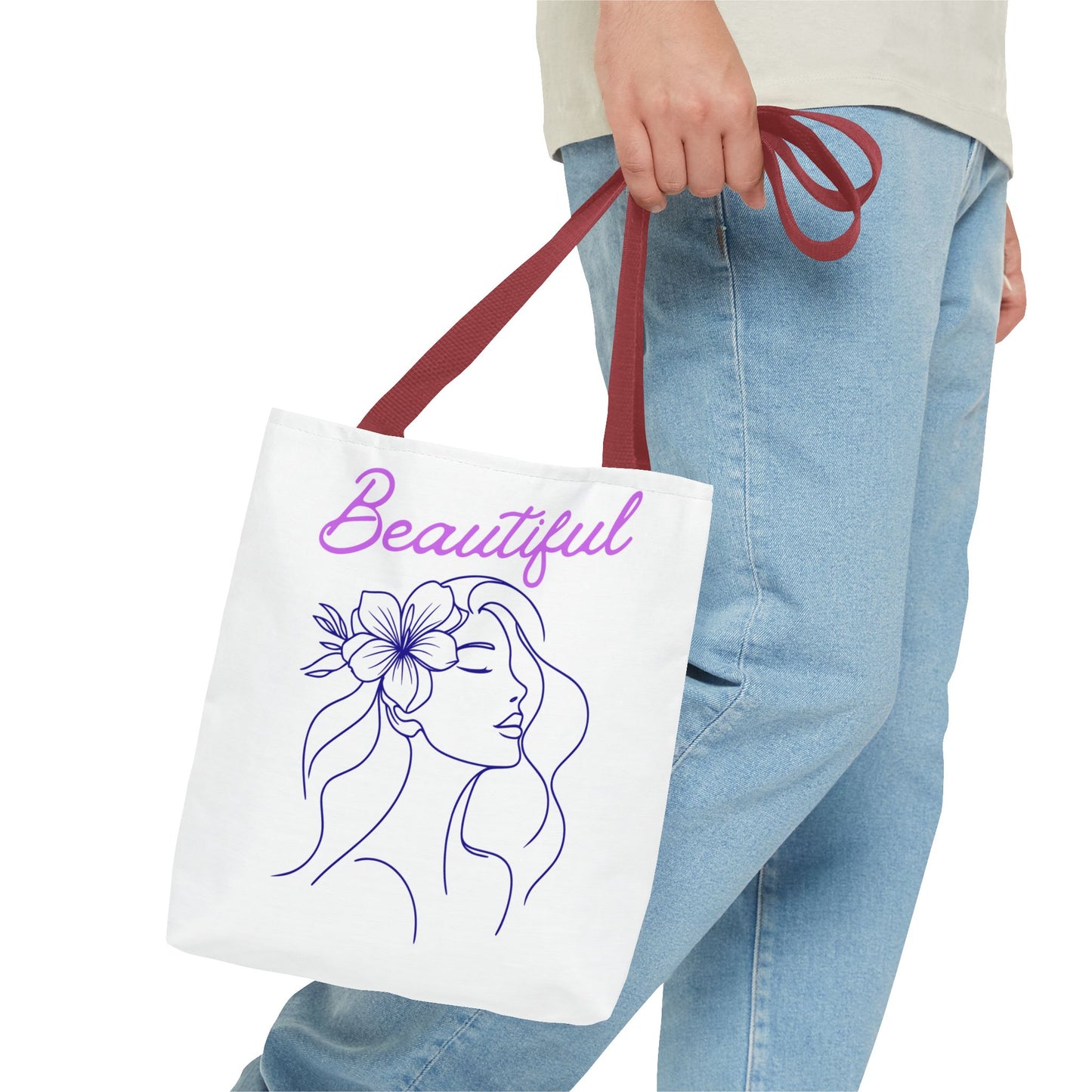 Motivational Tote Bag - Beautiful Confidence Reusable Shopping Bag
