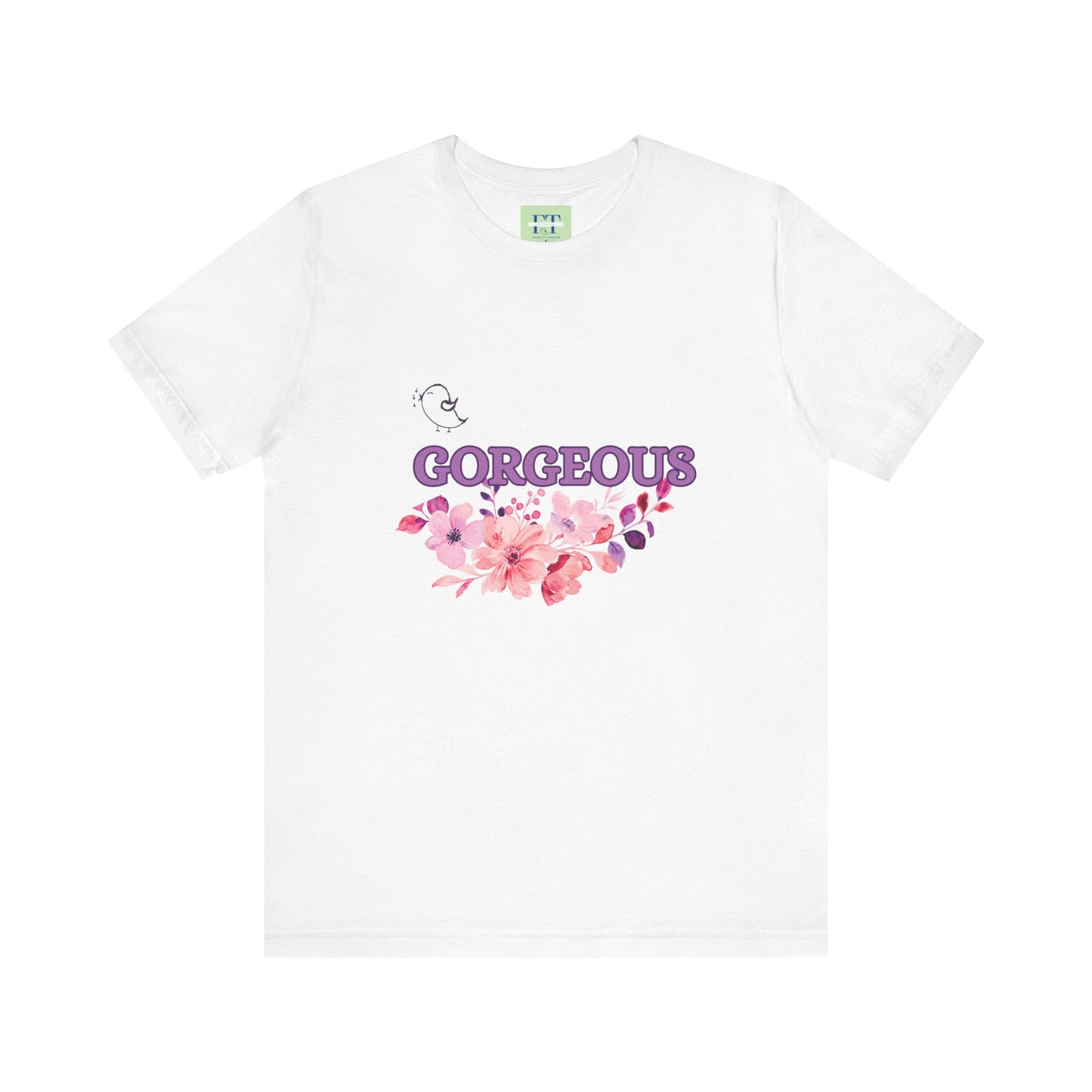 Gorgeous Floral T-Shirt - Women's Summer Short Sleeve Tee for Casual Style