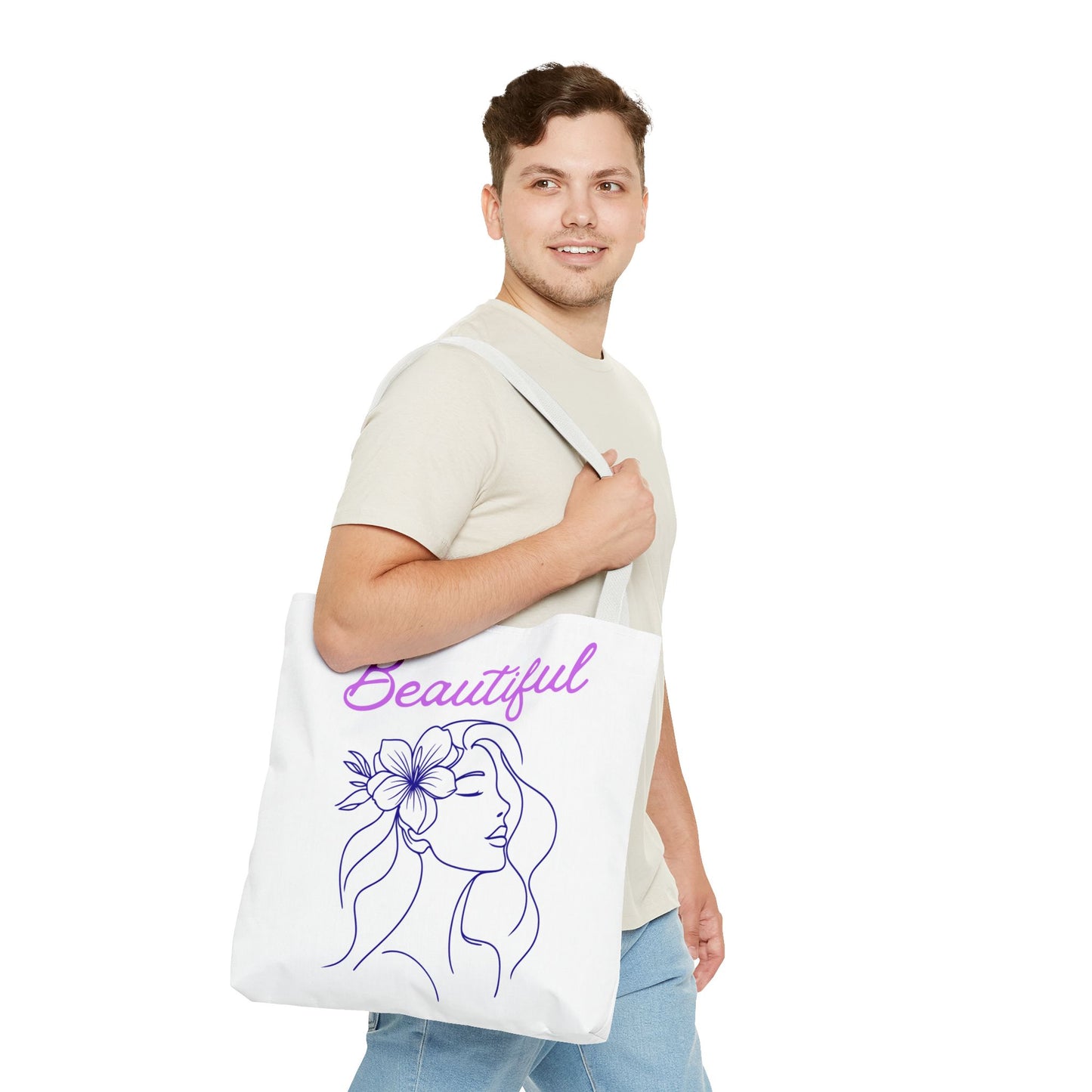 Motivational Tote Bag - Beautiful Confidence Reusable Shopping Bag