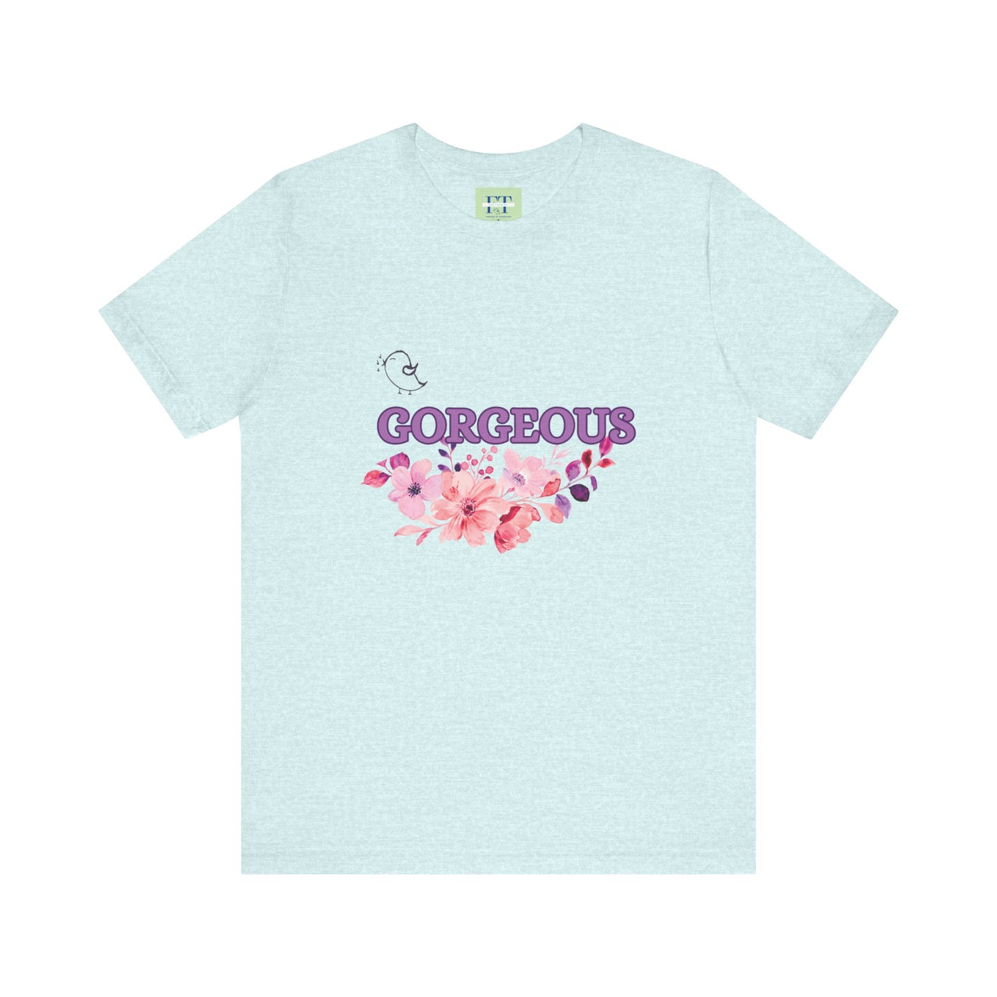 Gorgeous Floral T-Shirt - Women's Summer Short Sleeve Tee for Casual Style