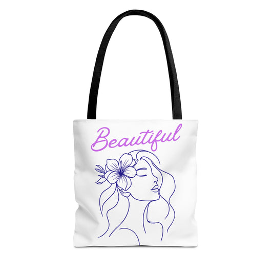 Motivational Tote Bag - Beautiful Confidence Reusable Shopping Bag