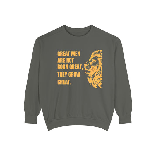Great Men Motivational Sweatshirt - Unisex Inspirational Hoodie for Success Mindset