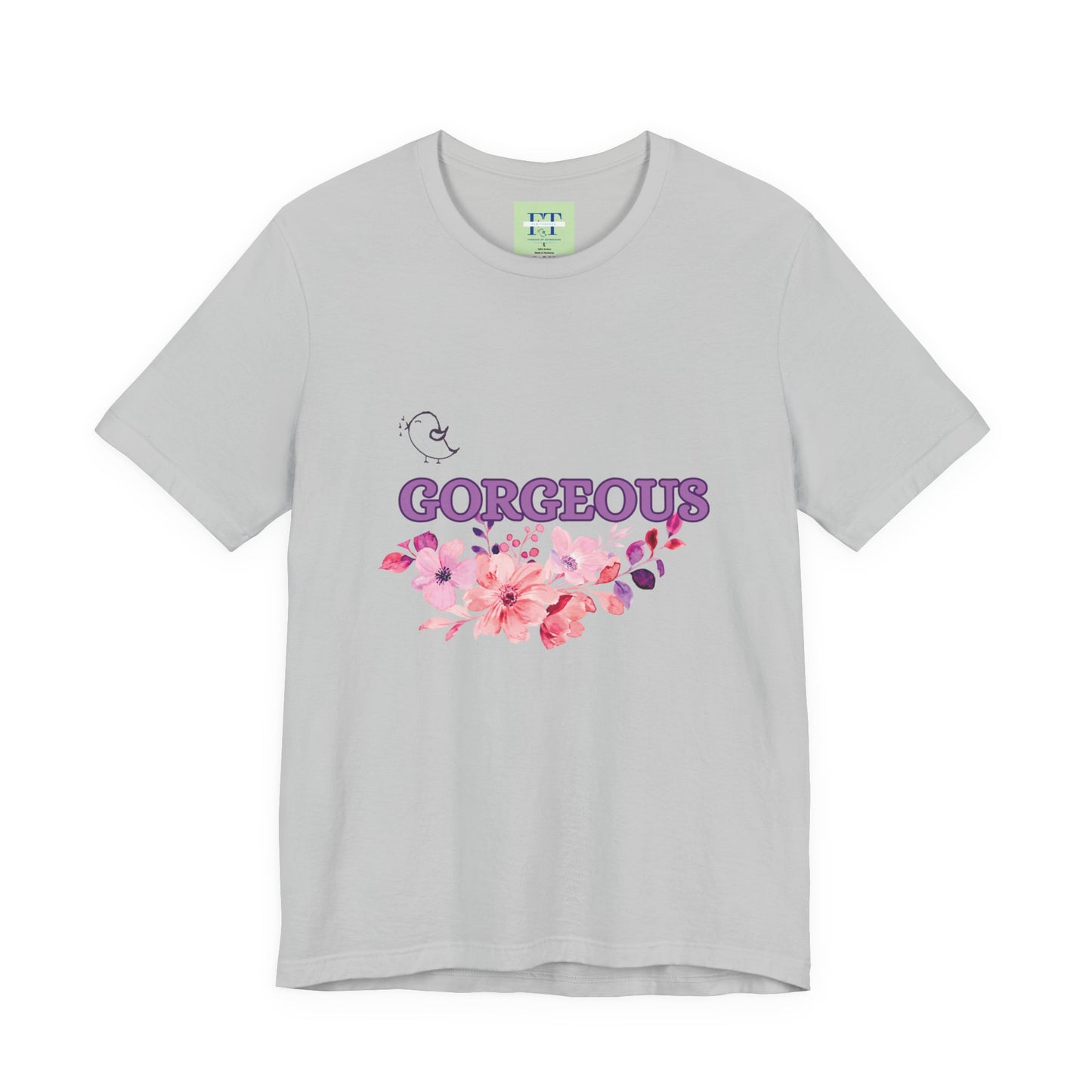Gorgeous Floral T-Shirt - Women's Summer Short Sleeve Tee for Casual Style