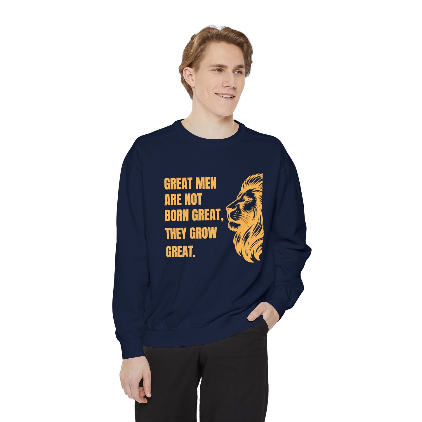 Great Men Motivational Sweatshirt - Unisex Inspirational Hoodie for Success Mindset