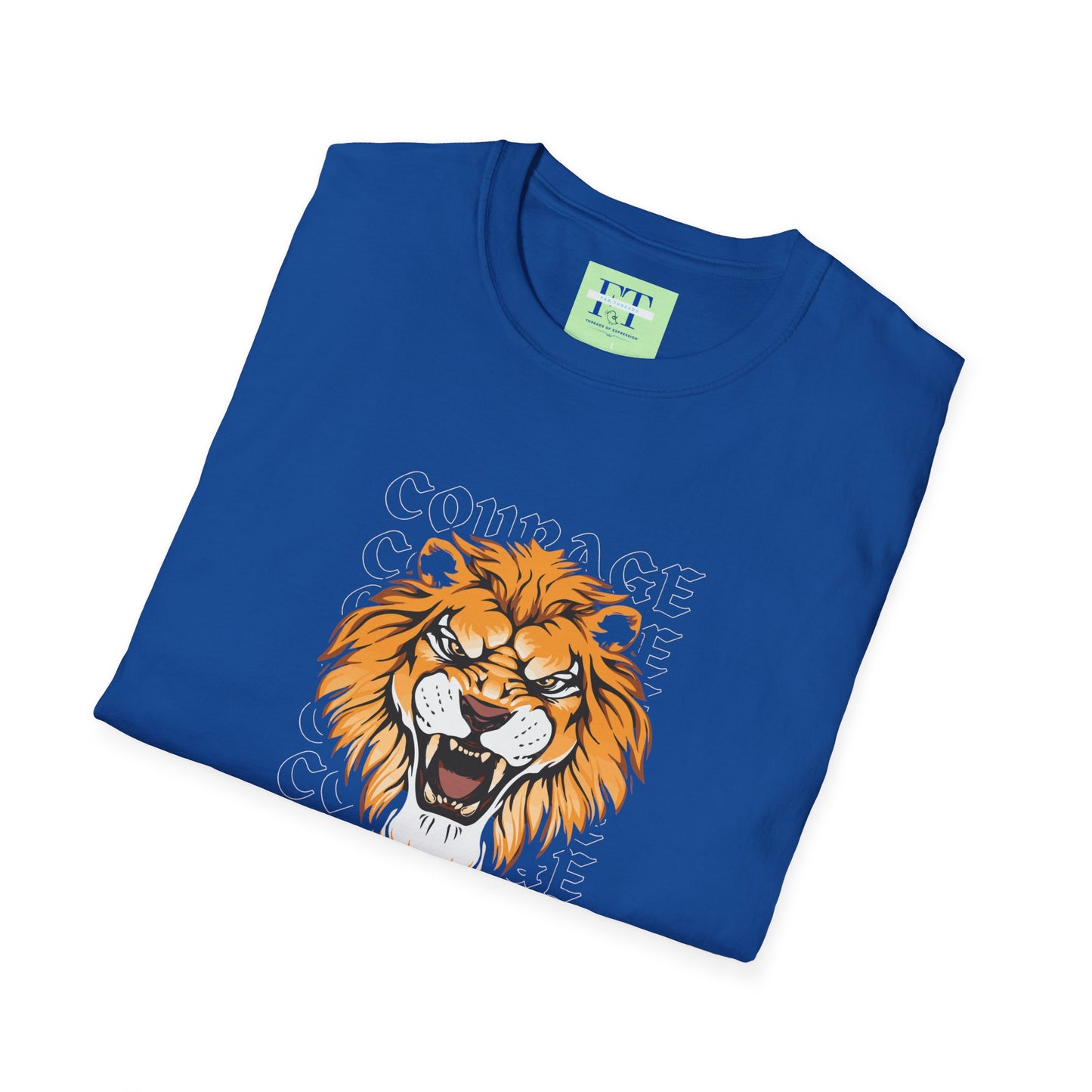 Courage of a Lion T-Shirt - Unisex Motivational Tee for Strength & Bravery