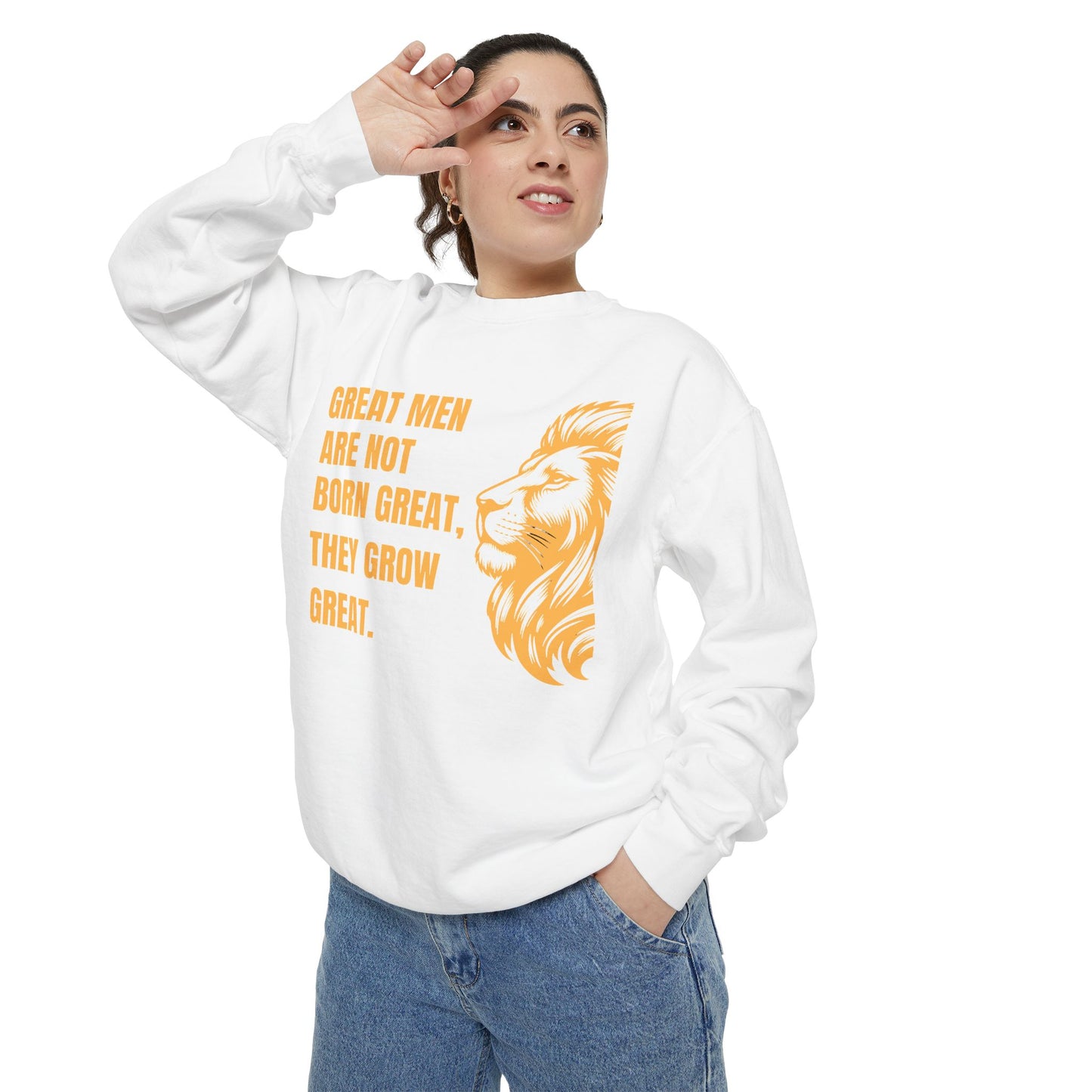 Great Men Motivational Sweatshirt - Unisex Inspirational Hoodie for Success Mindset