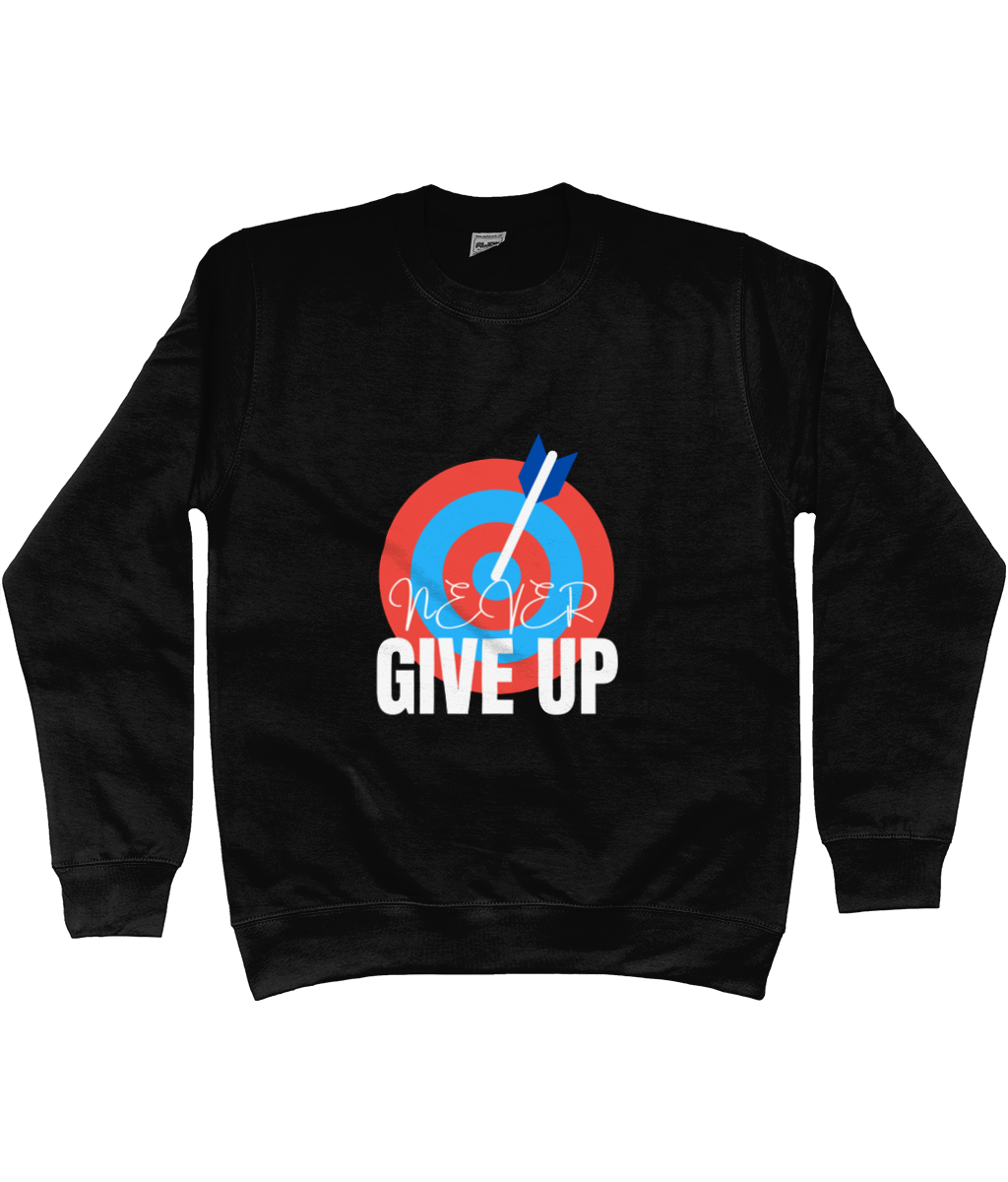 Black Never Give Up Sweatshirt